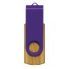 4GB Bamboo USB Drives Purple